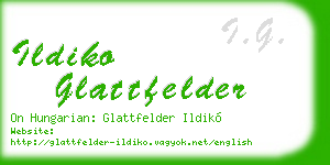 ildiko glattfelder business card