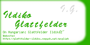 ildiko glattfelder business card